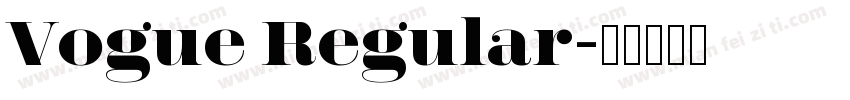 Vogue Regular字体转换